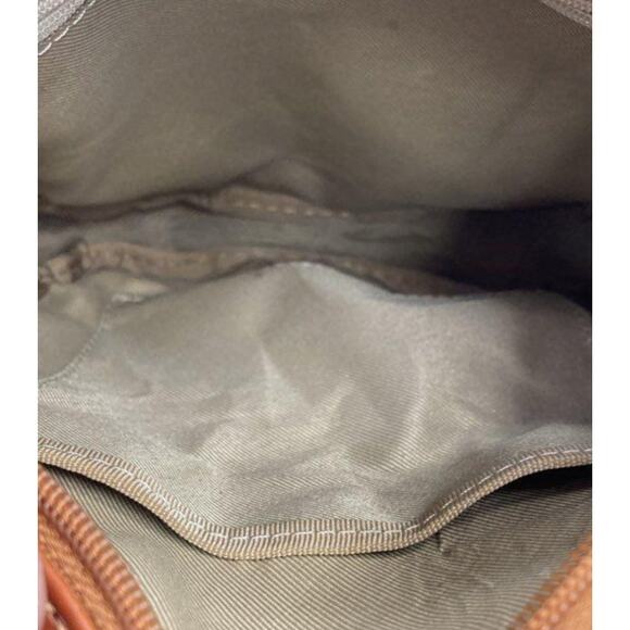 DEL BORGO ITALIAN LEATHER BROWN CROSSBODY BAG - Picture 8 of 13